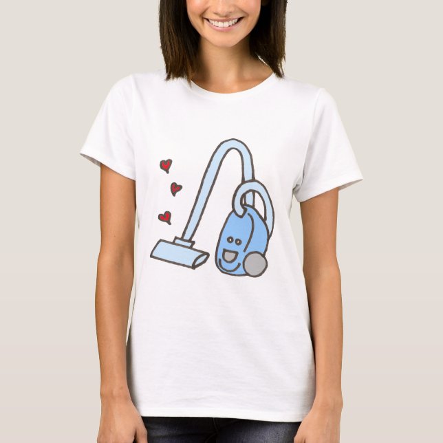 T-shirt Nettoyeur de vide avec coeur (Devant)