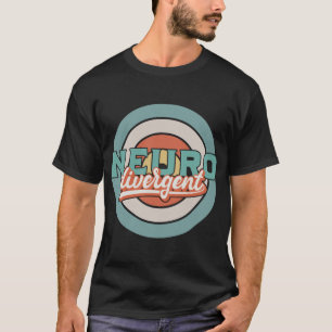 T-shirt Neuro divergent - tee rétro neurodiversité