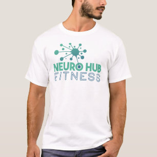 T-Shirt Neuro Hub Fitness Logo Blanc pour Hommes