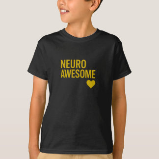 T-shirt Neuro Incroyable Texte Doré Neurodiversité