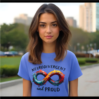 T-shirt Neurodivergent et fière Sensibilisation sur l'auti