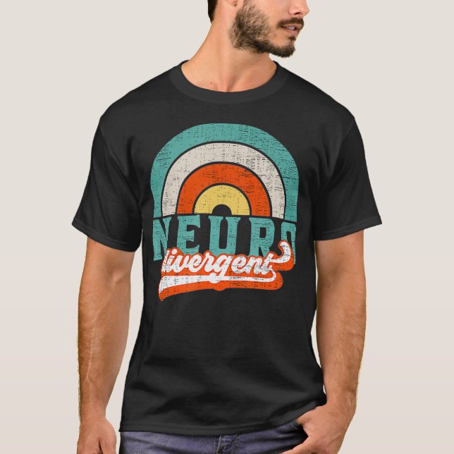 T-shirt Neurodivergent Fierté pour l'autisme TDAH et TSA (Devant)