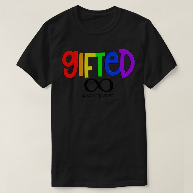 T-shirt Neurodivers Gifted (Design devant)