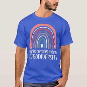 T-shirt Neurodiversité Autisme arc-en-ciel Neurodivertisse