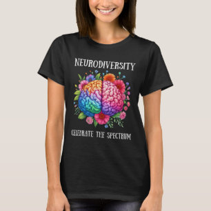 T-shirt Neurodiversité Cerveau Et Sensibilisation Asd Auti