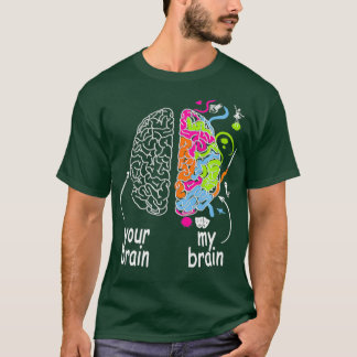 T-shirt Neurodiversité cerveau idée cadeau pour Dyslexia A