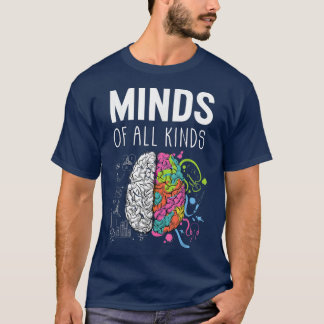 T-shirt Neurodiversité Cerveau Sensibilisation sur l'autis
