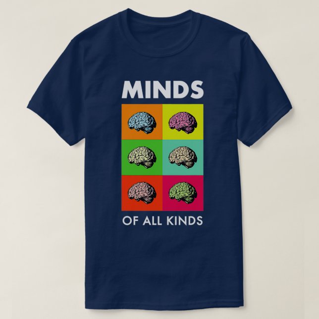 T-shirt Neurodiversité Cerveau TDAH Sensibilisation sur l' (Design devant)