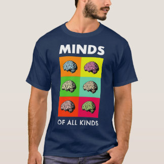 T-shirt Neurodiversité Cerveau TDAH Sensibilisation sur l'