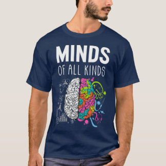 T-shirt Neurodiversité Cerveau TDAH Sensibilisation sur l'