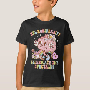T-shirt Neurodiversité Chemise Autisme Spectrum Asd Pluie