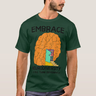 T-shirt Neurodiversité Chemises Femmes Embrasser le TDAH A
