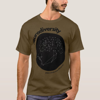 T-shirt neurodiversité les grands esprits pensent différem