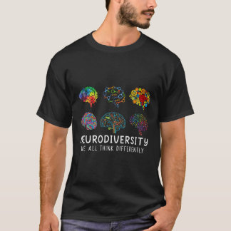 T-shirt Neurodiversité Nous Pensons Tous Différemment Cern