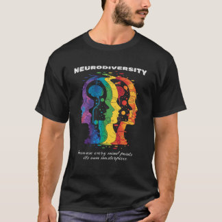 T-shirt Neurodiversité : Parce Que Chaque Esprit Peint Son