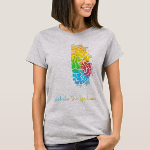 T-shirt Neurodiversité Spectre Autistique TSA TDAH Arc-en-