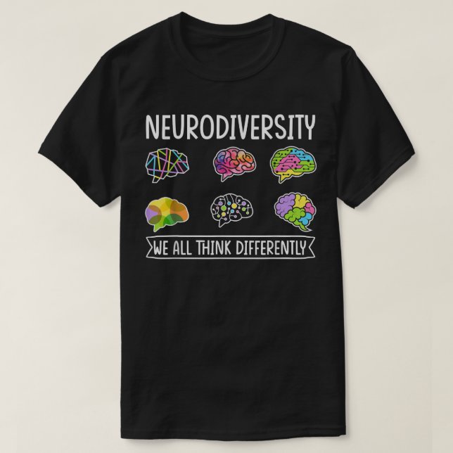 T-shirt Neurodiversité TDAH Sensibilisation sur l'autisme  (Design devant)