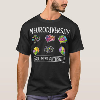 T-shirt Neurodiversité TDAH Sensibilisation sur l'autisme 