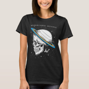 T-shirt Neurodiversité Univers Crâne Neurodiversité Autism