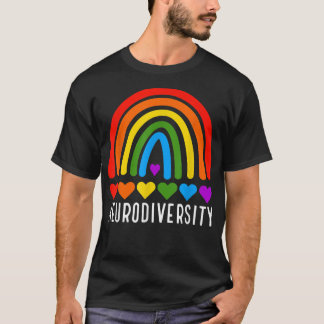 T-shirt Neurodiversity Shirt Autism Spectrum ADD ADHD Rain