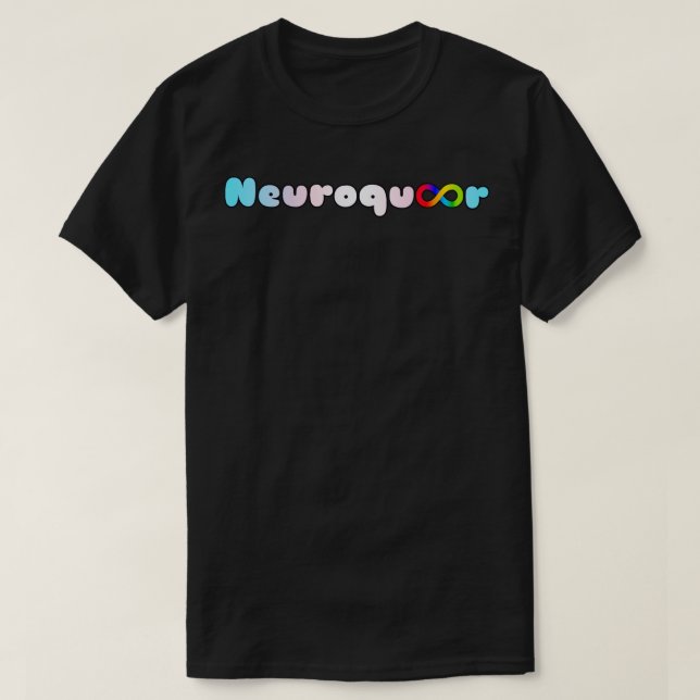 T-shirt Neuroqueer trans drapeau infinité neurodivergent a (Design devant)
