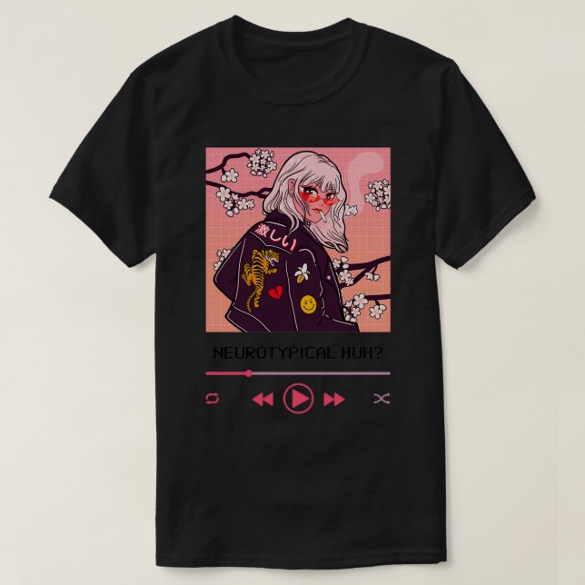 T-shirt Neurotypique hein Animeesthétique design pour neur (Design devant)