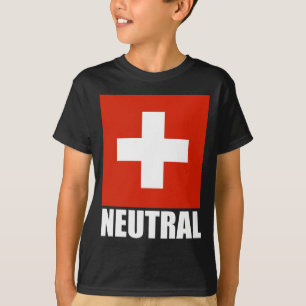 T-shirt NEUTRE (de drapeau suisse)