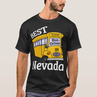 T-shirt Nevada Best School Bus Driver