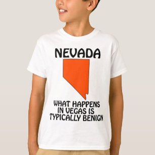 T-shirt Nevada - Ce qui se passe à Vegas est généralement
