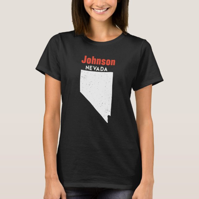 T-shirt Nevada États-Unis Voyage Nevadan Johnson La La (Devant)