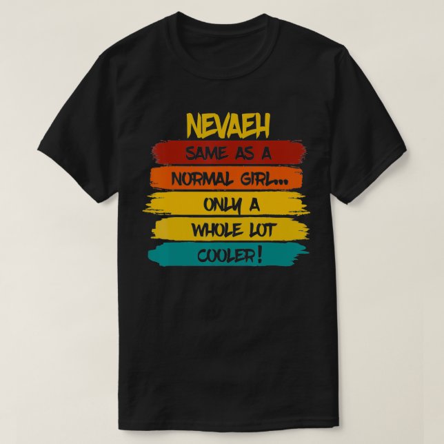 T-shirt Nevaeh Définition Nom personnalisé Amusant Anniver (Design devant)