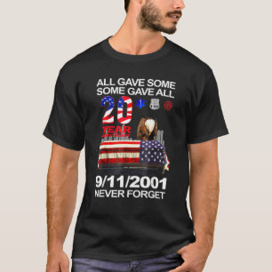 T-shirt Never Forget 9 11 2001 20th Anniversary Firefighte