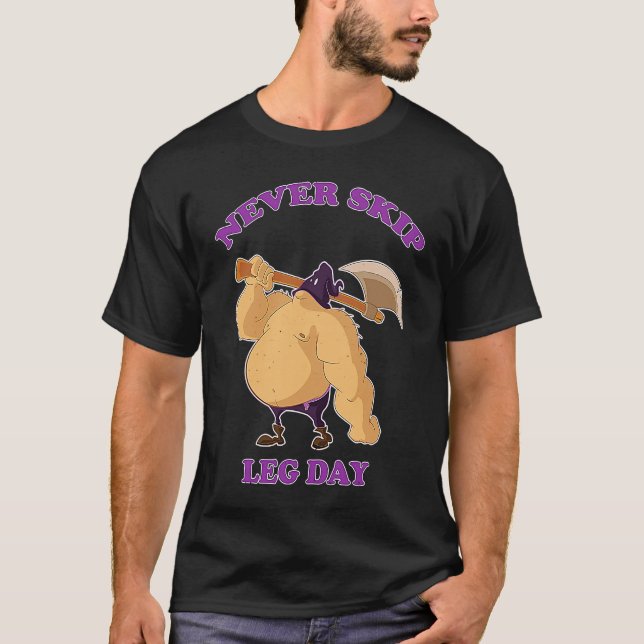 T-shirt NEVER SKIP LEG DAY  Executioner Mens (Devant)