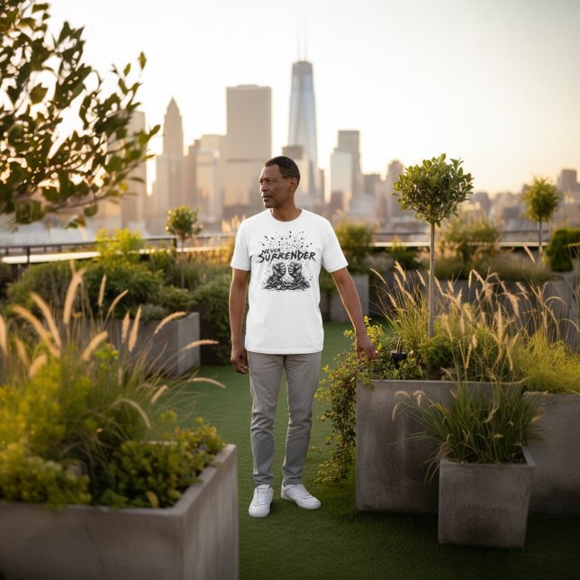 T-shirt Never Surrender (Créateur téléchargé)