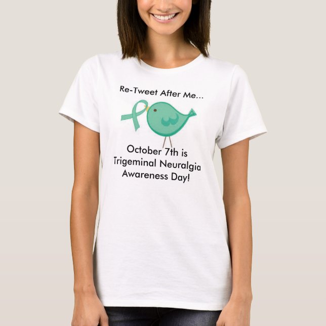 T-shirt Névralgie faciale conscience jour 7 octobre (Devant)