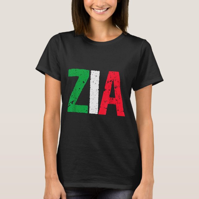 T-shirt New Aunt Italian Zia Italian American Aunt Gift  (Devant)