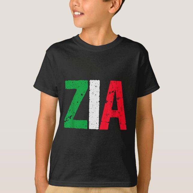 T-shirt New Aunt Italian Zia Italian American Aunt Gift  (Devant)