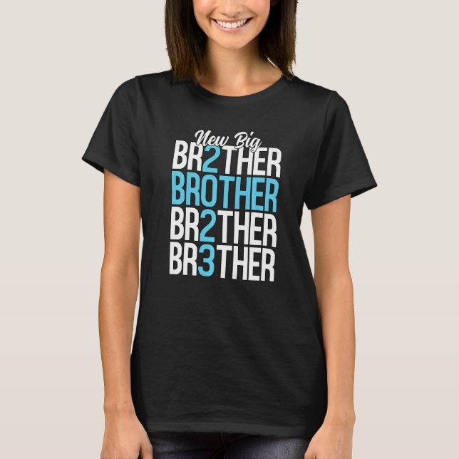 T-shirt New Big Brother 2023 Blue Sibling Pregnancy Announ (Devant)