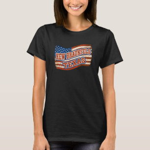 T-shirt New Braunfels City National Texas Day Vintage Amer