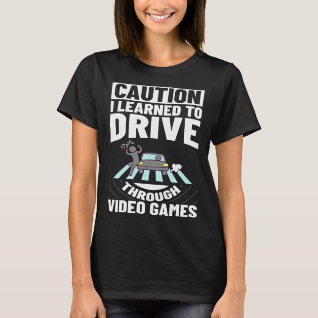 T-shirt New Driver License Driving Permit Test Licensed To (Devant)