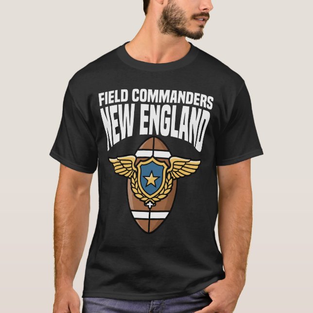 T-SHIRT NEW ENGLAND FIELD COMMANDERS - NEW ENGLAND FOOTBAL (Devant)