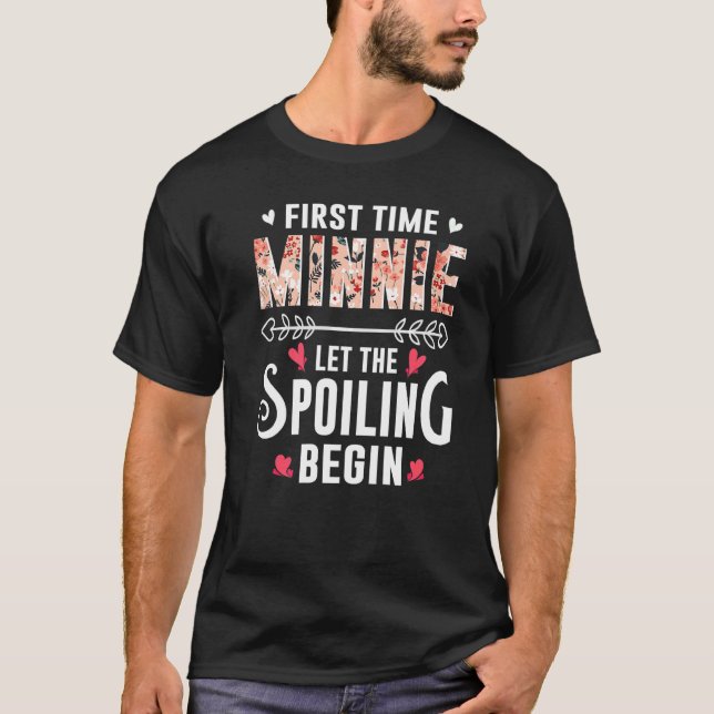 T-shirt New Grandma First Time Minnie Let (Devant)
