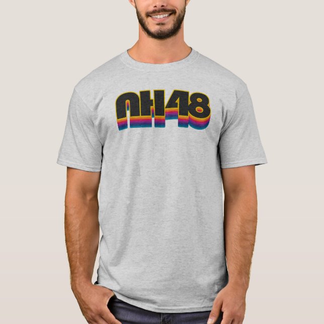 T-shirt New Hampshire 48 Rainbow (Devant)