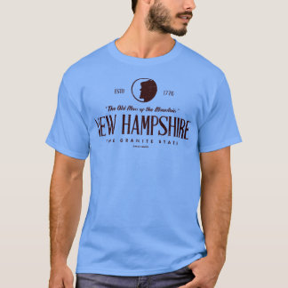 T-shirt New Hampshire Le Vieux Homme de la Montagne Brown