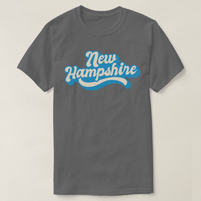 T-shirt New Hampshire Retro (Design devant)