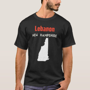T-shirt New Hampshire Usa America Travel Lebanon