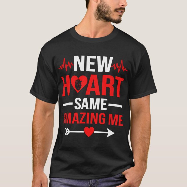 T-shirt New Heart Same Amazing Me Heart Transplant Survivo (Devant)