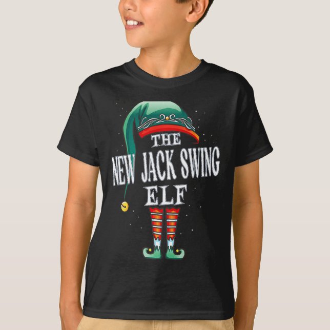T-shirt New Jack Swing Elf Christmas Group Xmas Pajama Par (Devant)