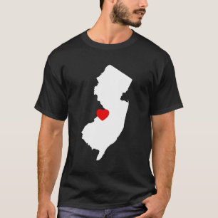 T-shirt New Jersey au coeur rouge