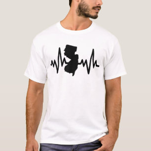 T-shirt New Jersey heartbeat design unisex